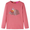 Tricou pentru copii cu maneci lungi, roz antichizat, 128 GartenMobel Dekor, vidaXL