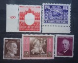 Set timbre Germania Generalgouvernement Krakau Cehoslovacia Hitler Benes 1942 1944 - A228