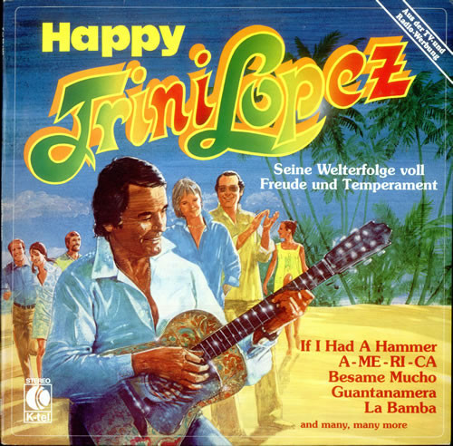 Vinil Trini Lopez &lrm;&ndash; Happy Trini Lopez - (VG+) -