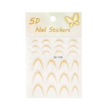 Set de 4 unități: Stickere tip slider design French-Ombr&eacute; #1949