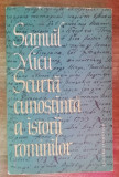 myh 36s - Samuil Micu - Scurta cunostinta a istoriei romanilor - ed 1963