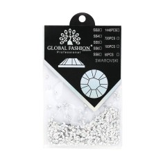 Decor pentru unghii, Swarovski, Romburi 3D, Global Fashion, argintii, holografic