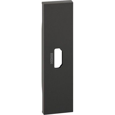 Placa priza conector HDMI 1M Living Now Bticino negru KG14 foto