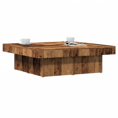 vidaXL Măsuță de cafea, lemn vechi, 90x90x28 cm, lemn prelucrat 856554 foto