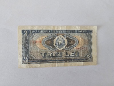 Romania 3 Lei 1966 foto