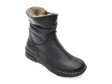 Ghete RIEKER negre, 73366, din piele naturala