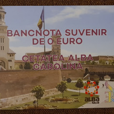 Bancnotă suvenir de 0 euro: Cetatea Alba Carolina