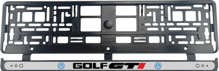 Set 2 bucati, suport numar inmatriculare Volkswagen Golf GTI