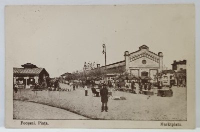 FOCSANI , PIATA , CARTE POSTALA , 1917 foto