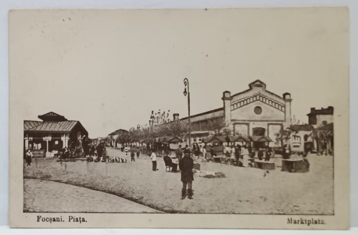 FOCSANI , PIATA , CARTE POSTALA , 1917
