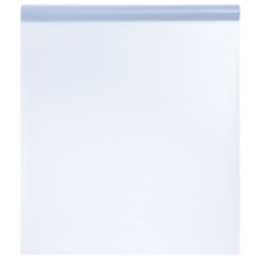 vidaXL Folie fereastră, statică/mată, gri, 90x500 cm, PVC