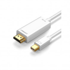 Mini Displayport DP Male la cablu HDMI Male 4K*2K Culoare Alb, Lungime 1.5 Metri foto