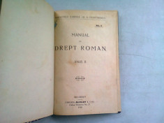 MANUAL DE DREPT ROMAN ANUL II foto