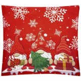 Fata de perna decorativa de Craciun 45x45 cm Ruhhy, model spiridusi