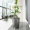 LECHUZA Jardiniera &quot;DELTINI ALL-IN-ONE&quot;, carbune metalizat