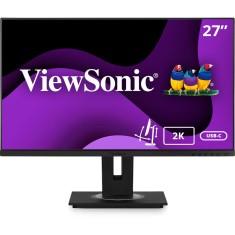 Monitor IPS LED ViewSonic 27 VG2756-2K, QHD 2560 x 1440, HDMI, DisplayPort, Pivot, Boxe Negru