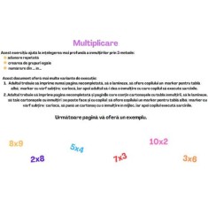 Inmultiri cu cartonase de decupat