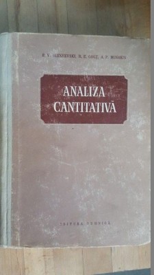 Analiza cantitativa- E.V.Alexeevski, R.K.Golt, A.P.Musakin foto