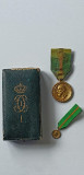 Medalia Meritul Comercial si Industrial cls I+ miniatura+cutia aferenta, Carol I