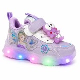 Cumpara ieftin Pantofi sport cu luminite, Model FairyLand, Piele ecologica, Fete, Mov (Marime