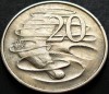 Moneda 20 CENTI - AUSTRALIA, anul 1967 * cod 2928, Australia si Oceania