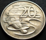 Cumpara ieftin Moneda 20 CENTI - AUSTRALIA, anul 1967 * cod 2928, Australia si Oceania