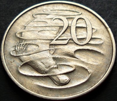 Moneda 20 CENTI - AUSTRALIA, anul 1967 * cod 2928 foto