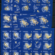 2011 , Lp 1919 e , ZODIAC II , minicoli 8 timbre + 1 vinieta - MNH