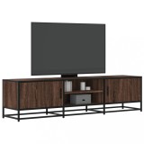 vidaXL Dulap TV, stejar maro, 160x35x41 cm, lemn prelucrat și metal
