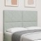 vidaXL Tăblie cap Pe perete Geometric Gri deschis 160 cm Catifea 3337932