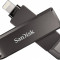 Memorie USB Sandisk iXpand Flash Drive Luxe 256GB USB-C+Lightning Black