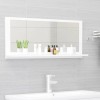 Gossi oglinda de baie, alb, 90 x 10,5 x 37 cm, pal