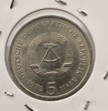 Germania 5 Mark 1972 marci RDG Maisen moneda din nichel km # 37, Europa, Cupru-Nichel
