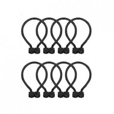 Set 8 inele magnetice de prindere pentru draperii si perdea,design de tip cub - Negru