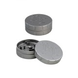 Grinder metalic Black Leaf Startrails, 2 Parti, Argintiu, O62mm