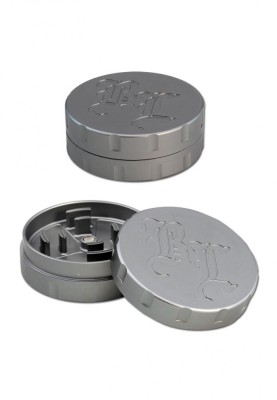 Grinder metalic Black Leaf Startrails, 2 Parti, Argintiu, O62mm foto