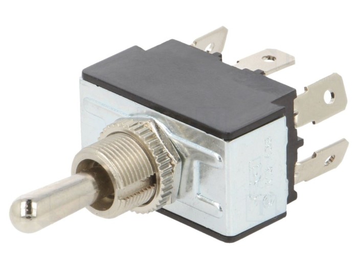 Comutator basculant DPDT ON-OFF-ON