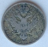 Moneda Polonia (Ocupație Rusia) - 2 Zlote Polskie 1824 - Argint - Rara, Europa