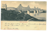 2241 - CERNAVODA, Dobrogea, railway bridge, Litho - old postcard - used - 1903