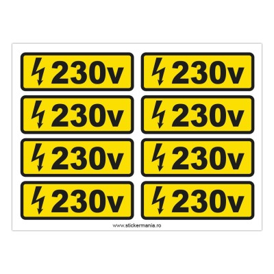 Indicator de avertizare electrică 230V foto