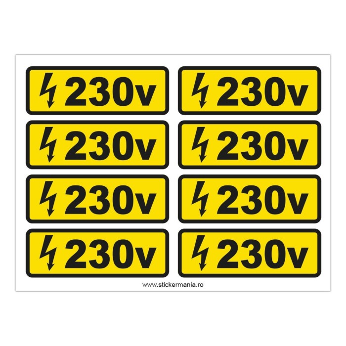 Indicator de avertizare electrică 230V