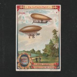 Reclama Litografie &quot;Die Luftschiffahrt - Baloane de Renard Krebs&quot; 1900
