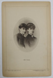 Mlles . SCHINA , FOTOGRAFIE DIN ALBUMUL NATIONAL , SERIE DE BUCAREST , EDITEUR LYONEL BONDY , FOTOGRAF W. CRONENBERG , CCA . 1900