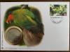Cook - pasari - papagal - FDC cu medalie, fauna wwf