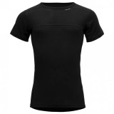 Tricou Barbati Devold Lauparen Merino 190 Black S, Lana Merinos, Termic, Respirabil, Strat Baza