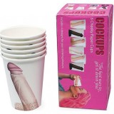 Set de pahare penis (6 x 300 ml) StarHome GiftGalaxy, Hessa