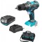 Masina de gaurit / insurubat fara perii cu impact Dedra SAS + ALL DED7042, 2Ah 18V Plus geanta scule