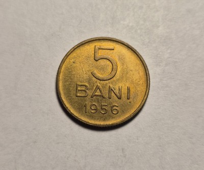 5 Bani 1956 UNC foto