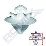 Clema, clips fixare Citroen C4, Jumpy, Jumpy/Spacetourer; Fiat Doblo /; Peugeot Expert, Expert/Traveller; bandouri, set 10 buc, 71728805, 856548,