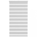 vidaXL Jaluzea tip zebra gri deschis lățime țesătură 80,9 cm poliester